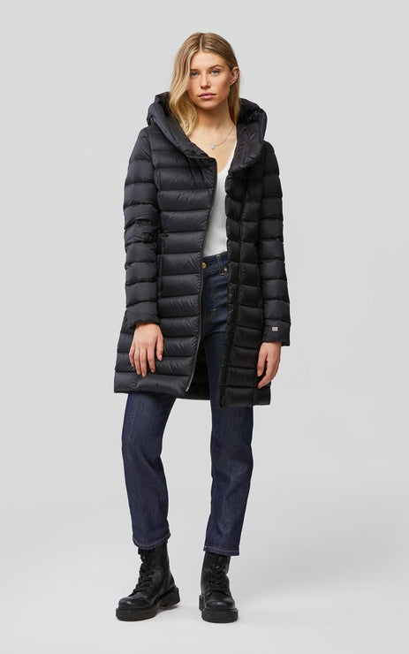 Soia&Kyo Karelle Lightweight Long Down Coat in Black