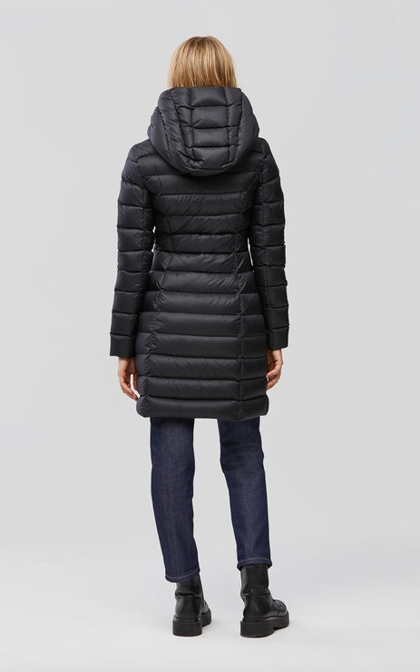Soia&Kyo Karelle Lightweight Long Down Coat in Black