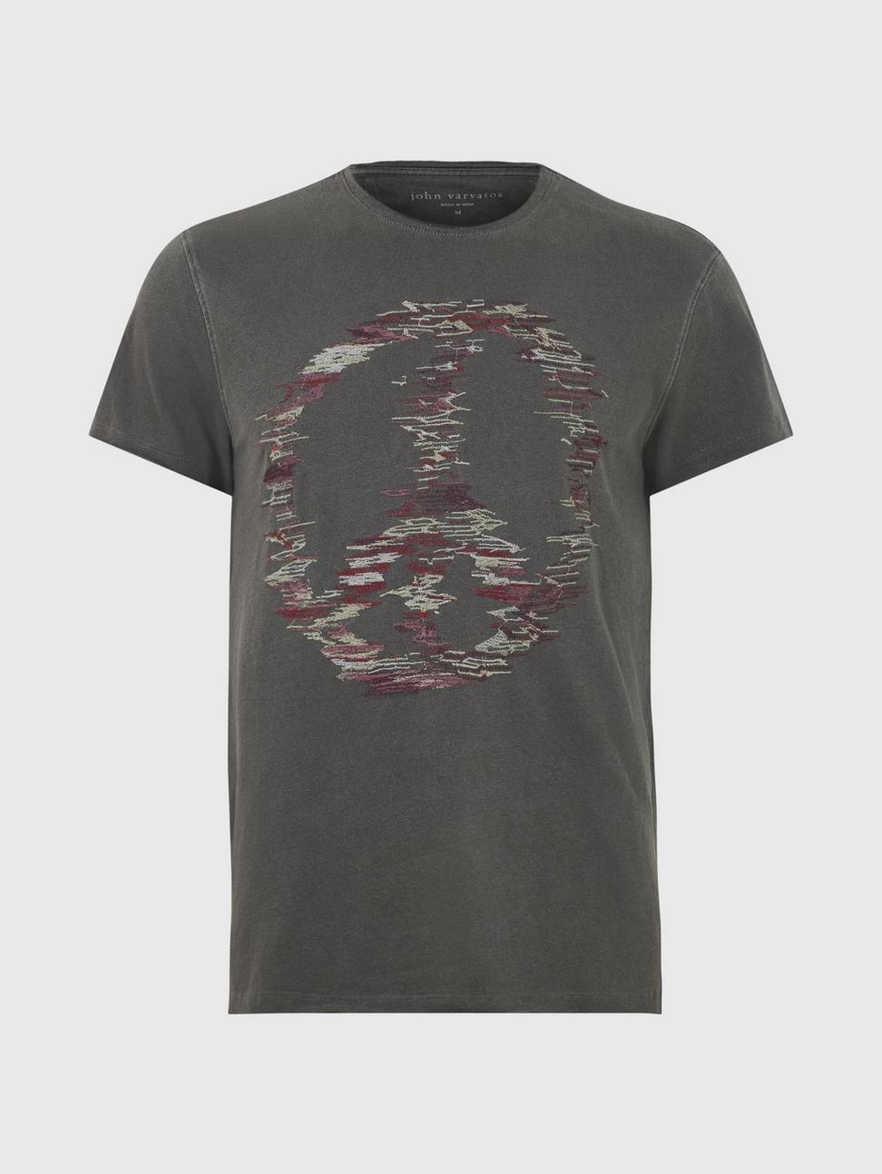 John Varvatos DISTORTED PEACE Tee - Black