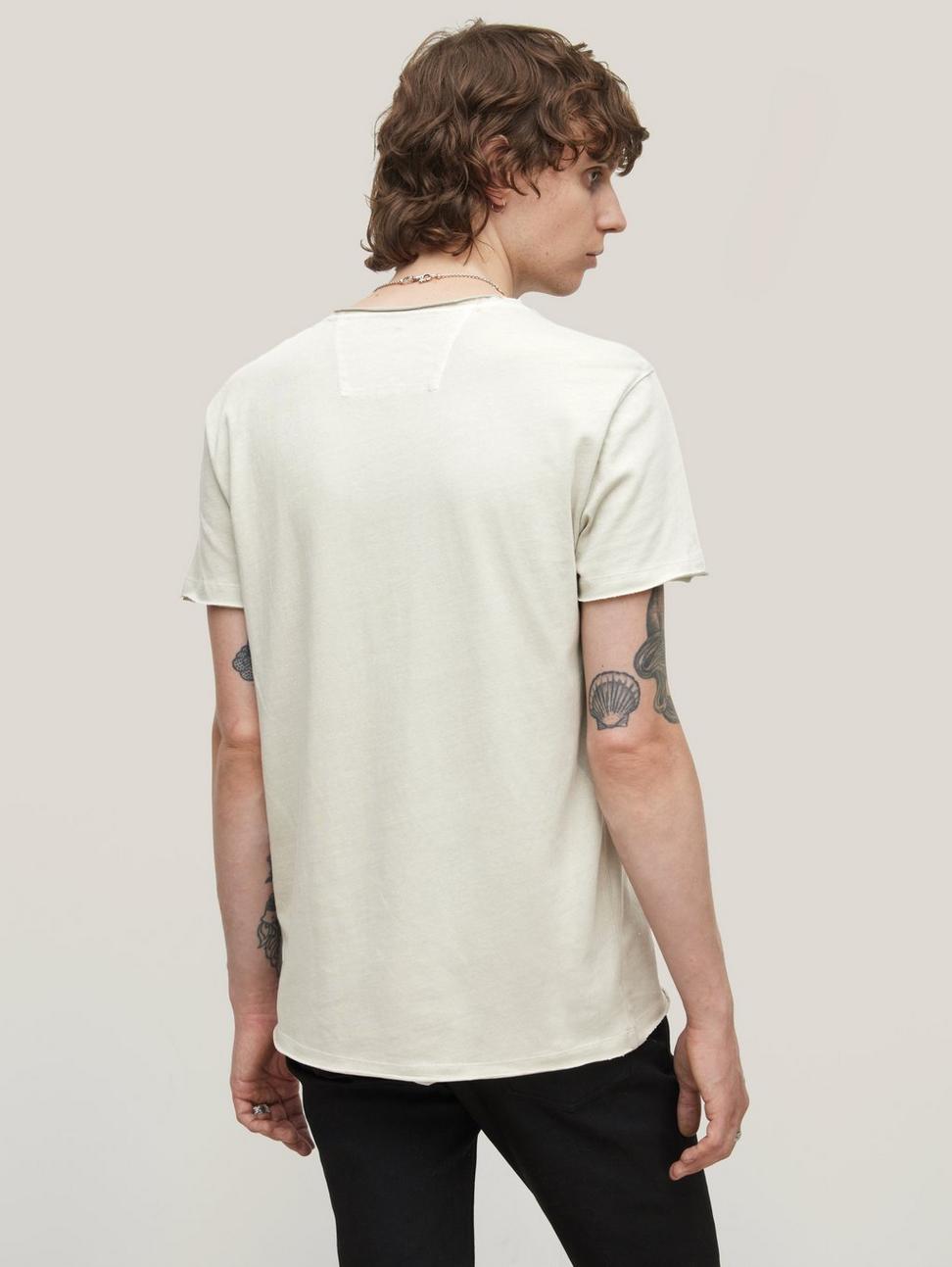 John Varvatos DISTORTED PEACE Tee - Fossil Grey