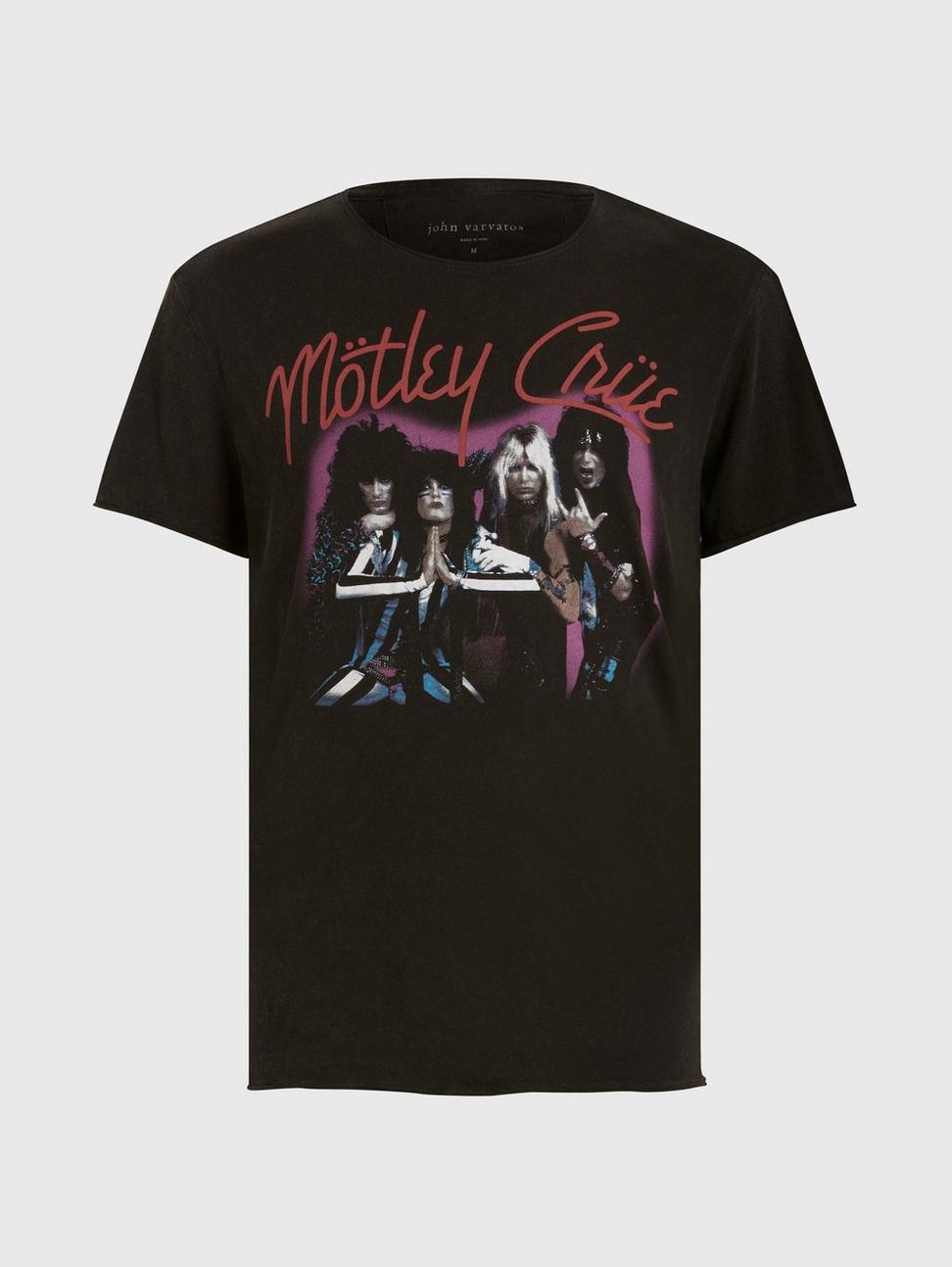 John Varvatos MOTLEY CRUE PURPLE Tee - Black