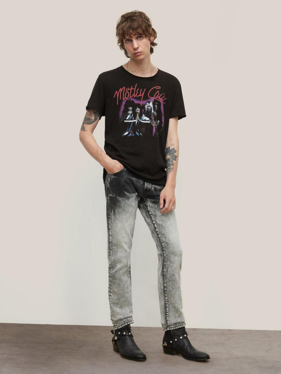 John Varvatos MOTLEY CRUE PURPLE Tee - Black