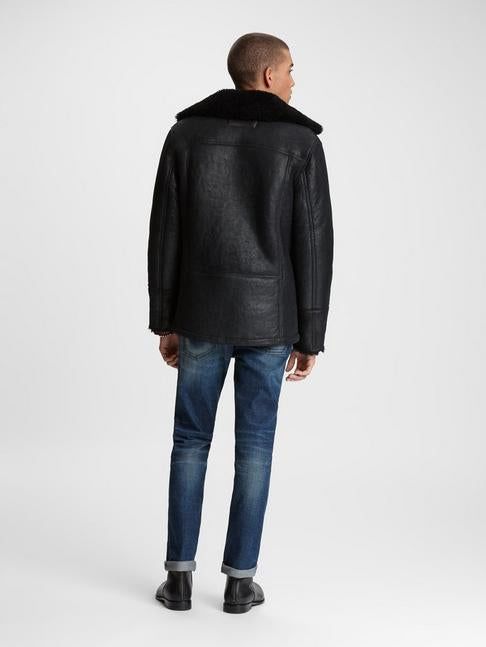 John Varvatos ROPER SHEARLING JACKET Black
