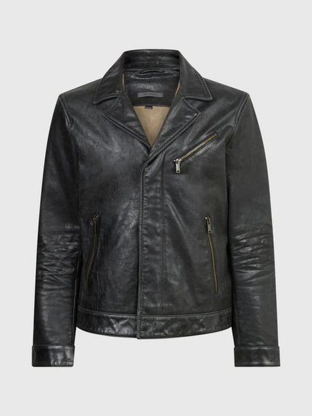 John Varvatos Oscar Leather Jacket - Black