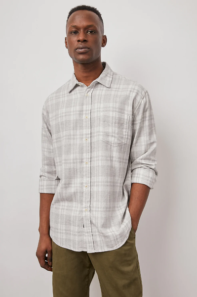 Rails Men's Lennox LS Shirt - Aluminum Melange