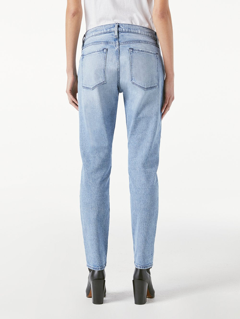 FRAME Le Garcon jean with rips in Beldon