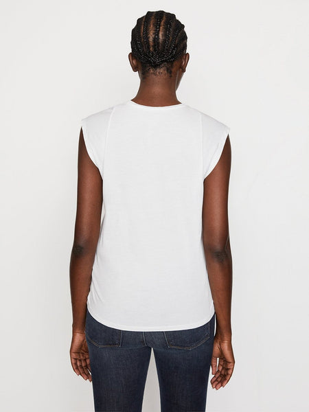 FRAME Le Mid Rise Muscle T in White