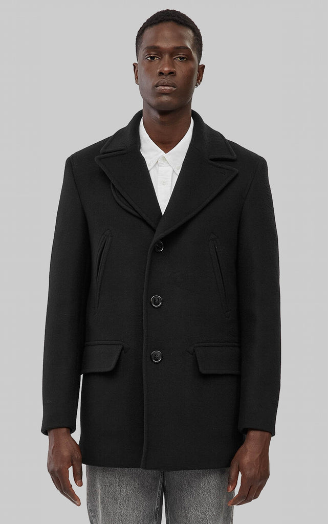 Mackage Henry Wool Cashmere Peacoat - Black – manhattan casuals