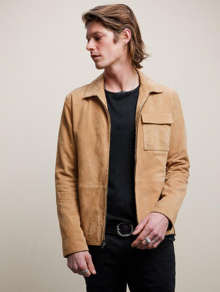John Varvatos Milo Shirt Jacket - Clay