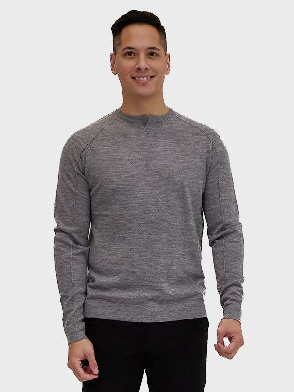 Good Man Brand MVP V-Notch Sweater - Frost Grey – manhattan casuals