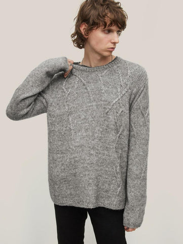 John Varvatos NOLANS Crewneck Sweater - Moon Shadow