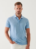 Patrick Assaraf SS Micro Print Polo - Mirage