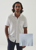 Patrick Assaraf Pima Cotton Button Front Shirt - Heaven