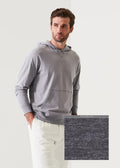Patrick Assaraf Pima Stretch Hoodie - Flint Melange