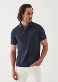 Patrick Assaraf SS Pima Stretch Polo - Midnight