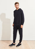 Patrick Assaraf Lounge Drawstring Jogger - Dark Navy