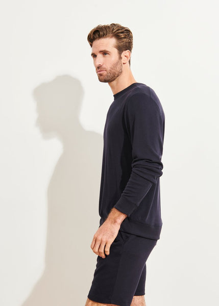 Patrick Assaraf Lounge Sweatshirt - Dark Navy