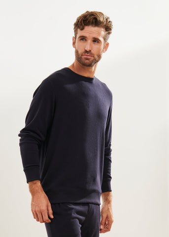 Patrick Assaraf Lounge Sweatshirt - Dark Navy
