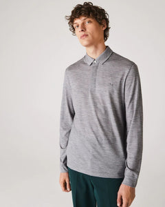 Lacoste Regular Fit Merino Wool Polo Shirt - Black