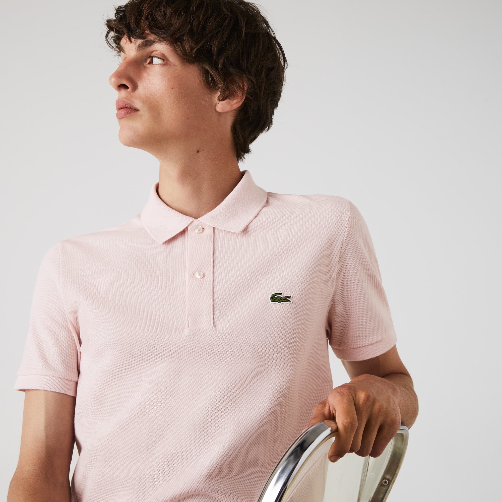 Inde chef Drejning Lacoste Slim Fit Polo - Light Pink – manhattan casuals