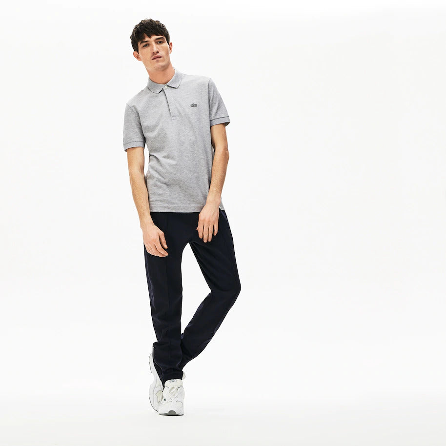 Lacoste Men's Regular Fit Stretch Cotton Paris Polo -  Silver