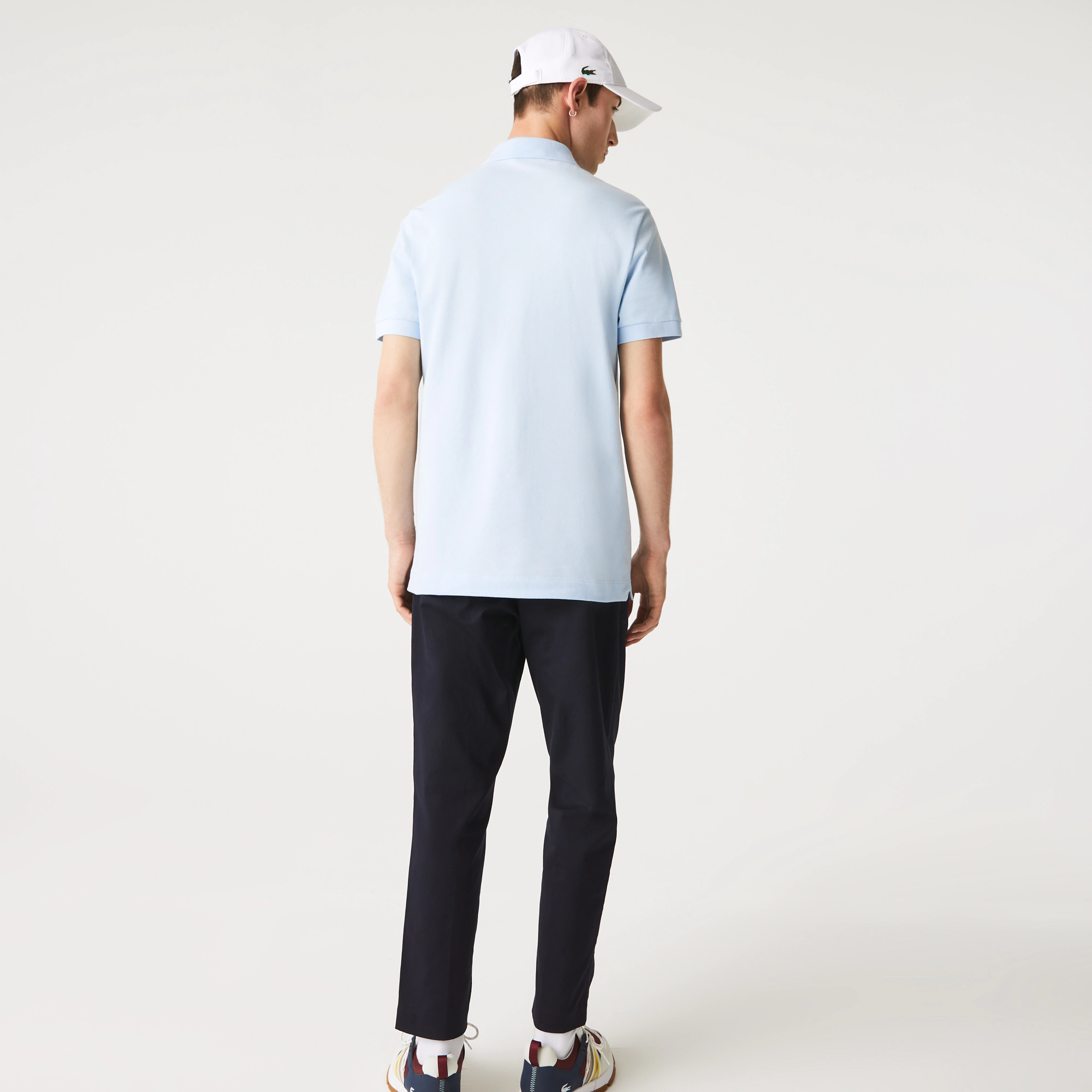 Lacoste Regular Fit Stretch Cotton Paris Polo - Light Blue