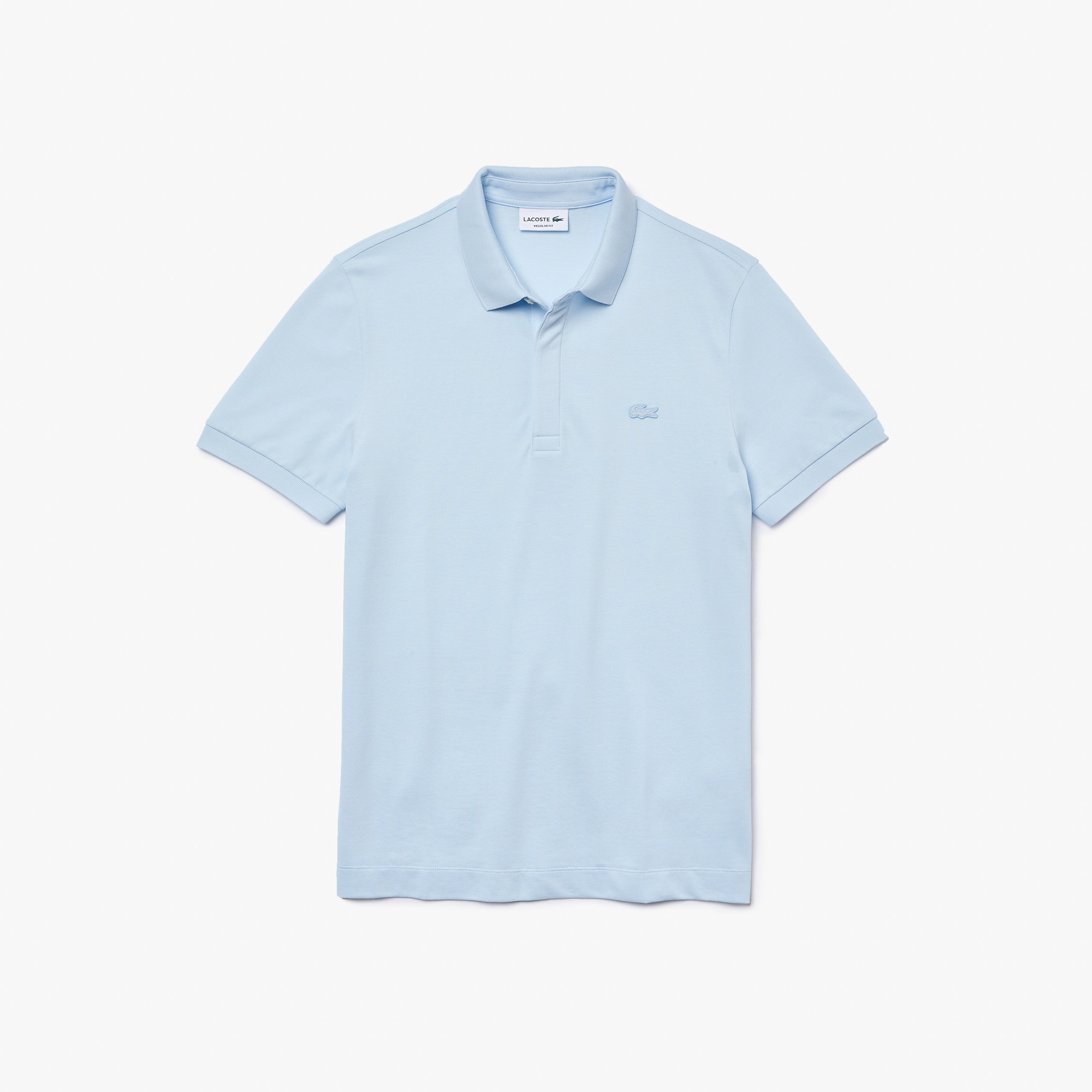 Lacoste Regular Fit Stretch Cotton Paris Polo - Light Blue