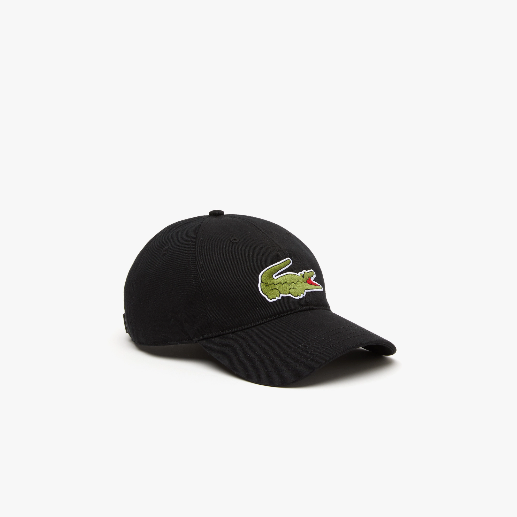 Lacoste Unisex Adjustable Organic Cotton Twill  Cap - Black