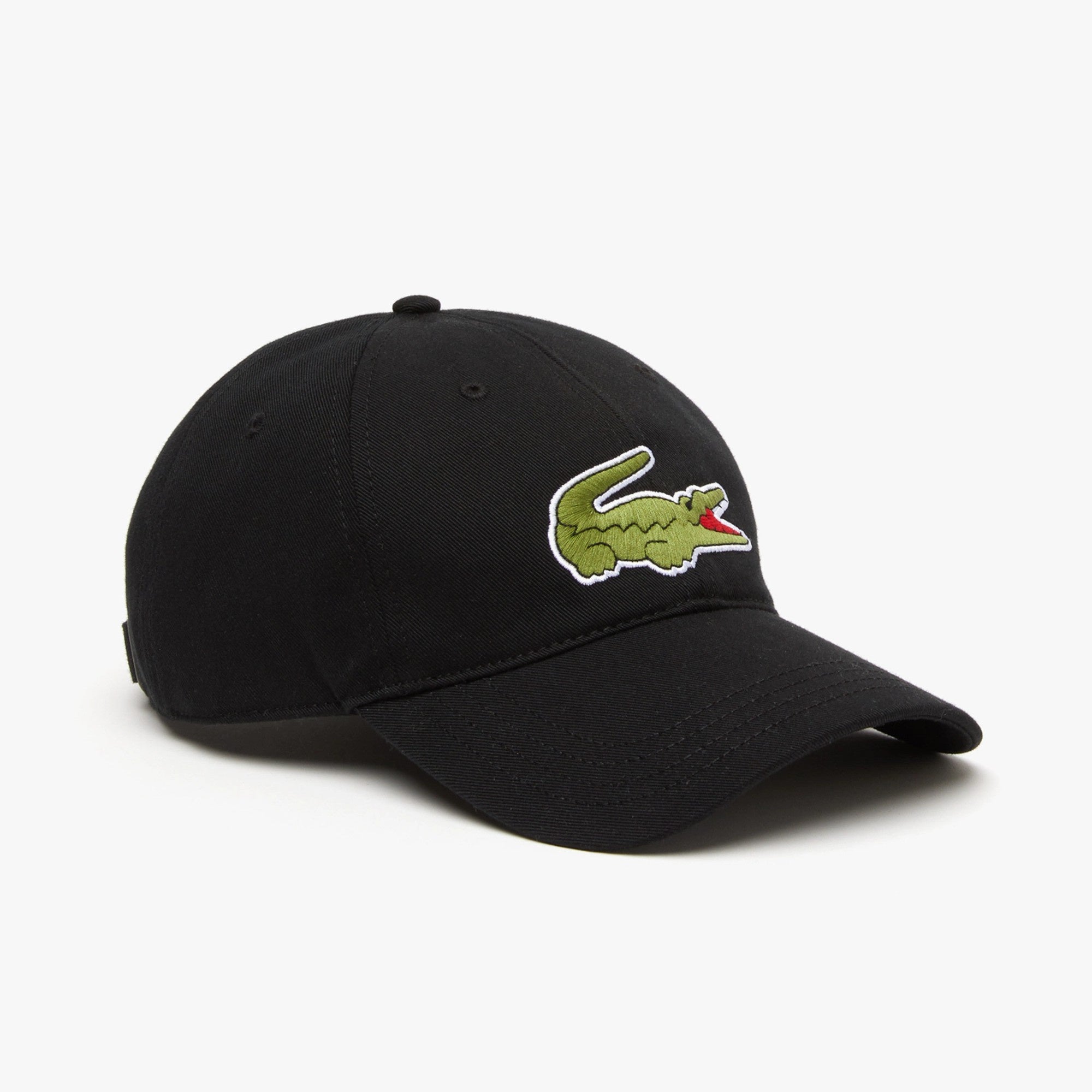 Lacoste Unisex Adjustable Organic Cotton Twill  Cap - Black