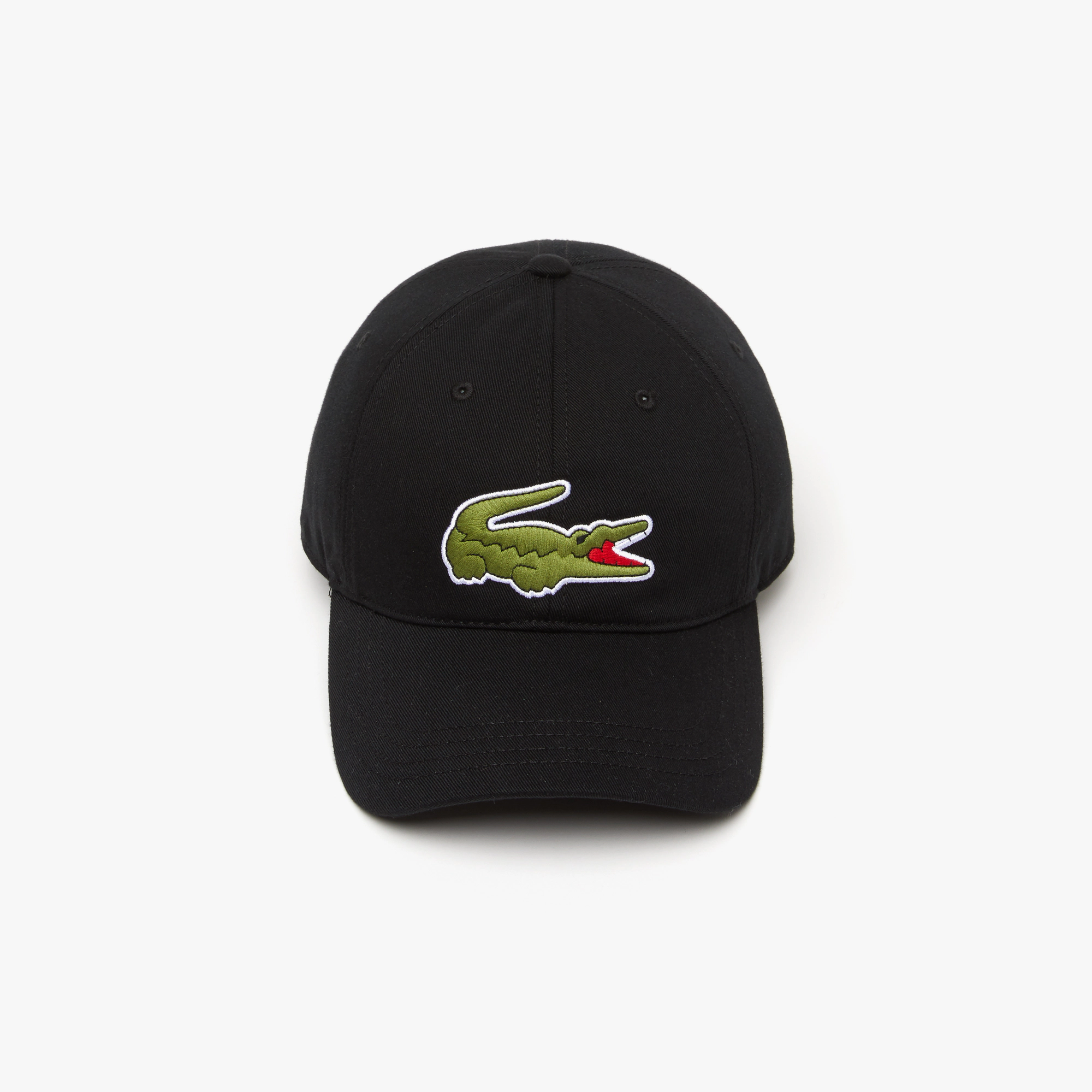 Lacoste Unisex Adjustable Organic Cotton Twill  Cap - Black