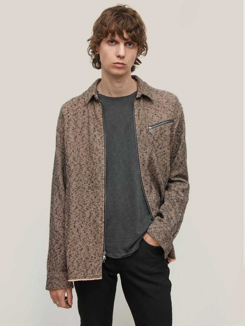 John Varvatos ROBBINS LS Shirt - Powder