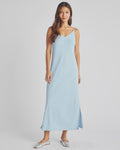 Splendid V-Neck Indigo Breeze Dress in Bleached Indigo
