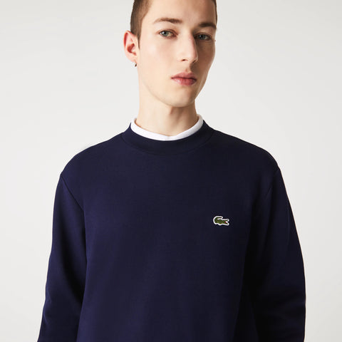 Lacoste Men's Organic Brushed Cotton Sweatshirt - Navy