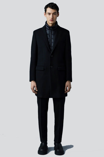 Mackage SKAI Wool 2-in-1 Top Coat with removable liner - Black