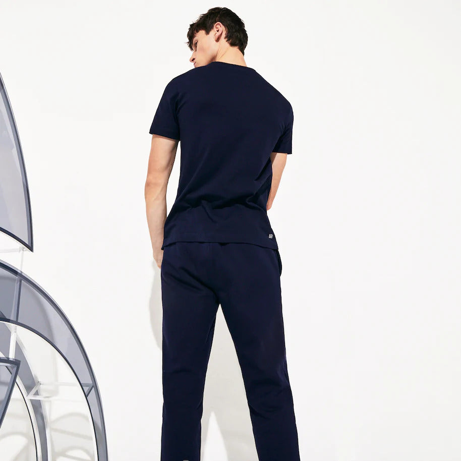 Lacoste Novak Djokovic Croc Print Tech Tee - Navy