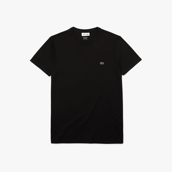 Lacoste Men's Crew Neck Pima Cotton T-Shirt - Black