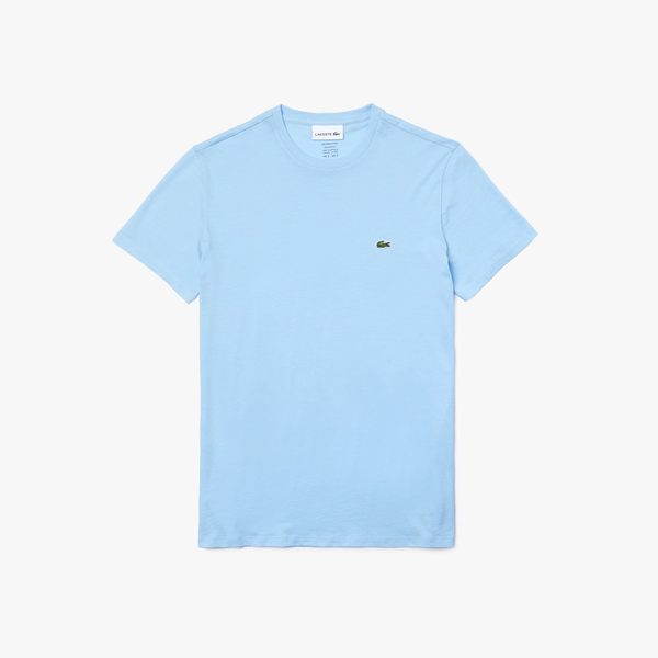 Lacoste Men's Crew Neck Pima Cotton T-Shirt - Blue