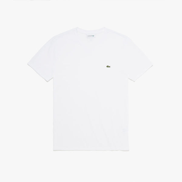 Lacoste Men's V-neck Pima Cotton T-shirt - White