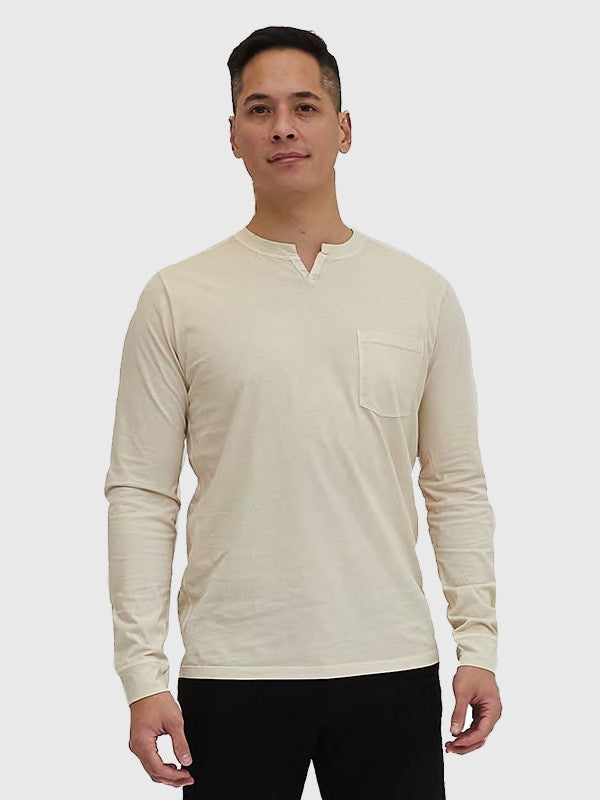 Good Man Brand Premium Cotton Jersey LS Victory V-Notch - Oatmeal