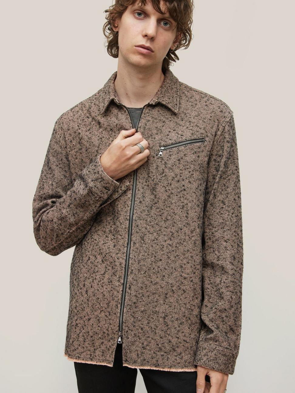 John Varvatos ROBBINS LS Shirt - Powder
