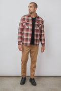 Rails Men's Worthing Shirt Jacket - Crimson Raven