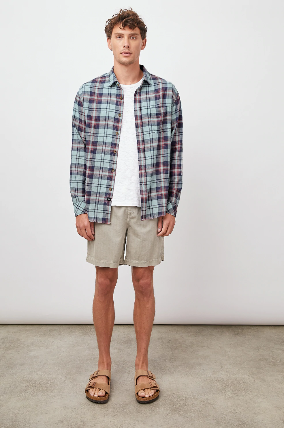 Rails Men's Wyatt L/S - Kaleidoscope Sage