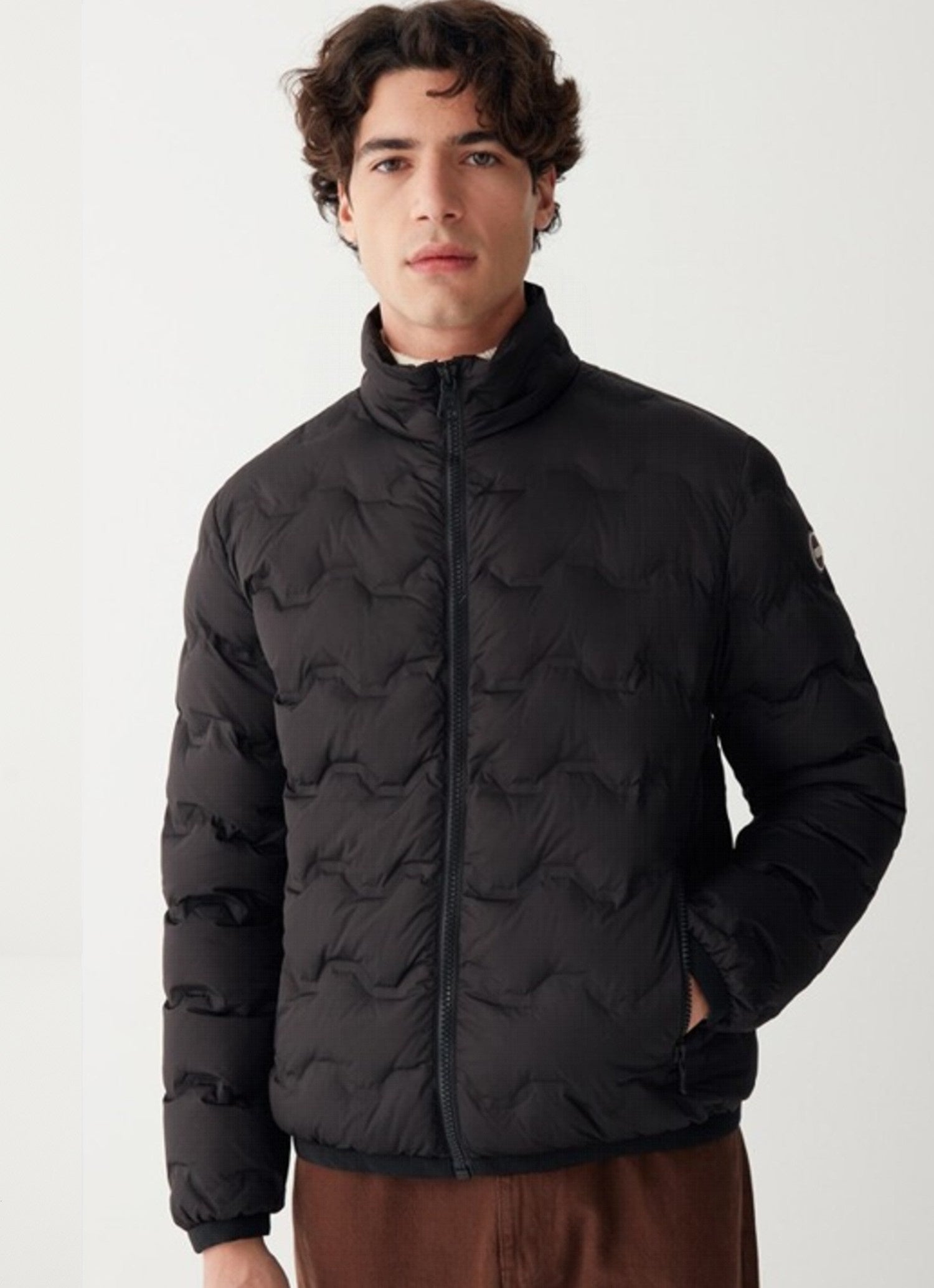 COLMAR Wavy Quilted Down Jacket - Black