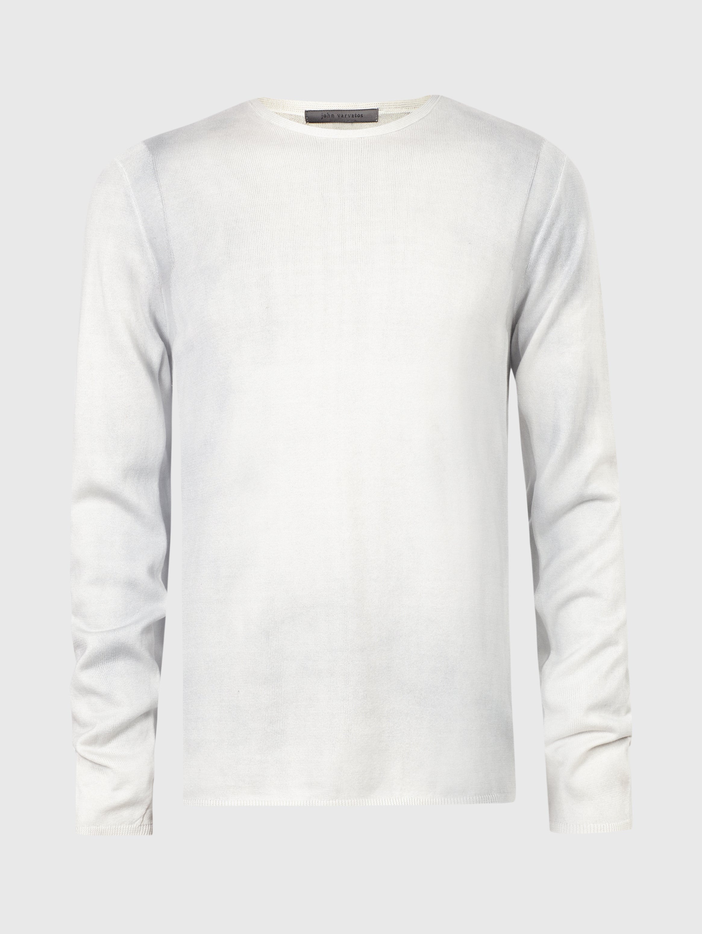 John Varvatos Hays Crew Neck Sweater - Reflection Grey