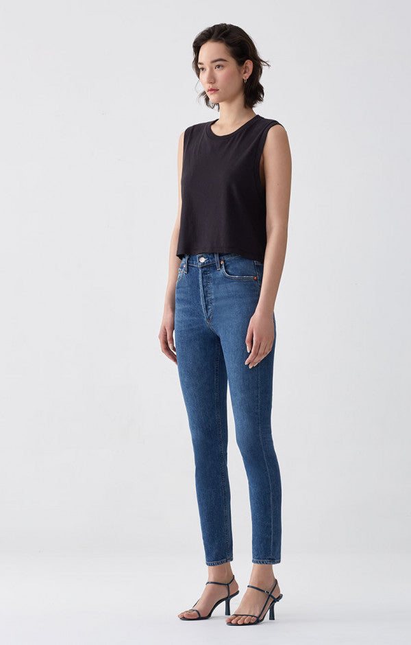 AGoldE Nico Hi Rise Slim Fit in Subdued