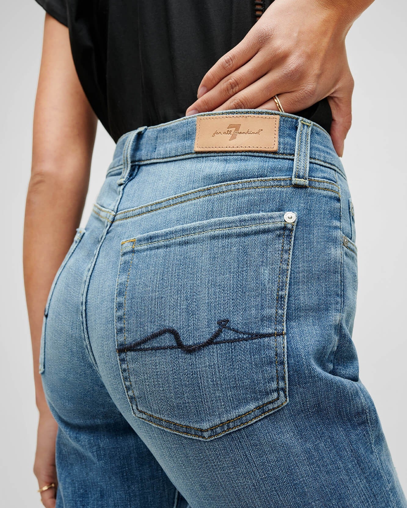 7 For All Mankind Josefina in Bright Light Broken Twill BLBT