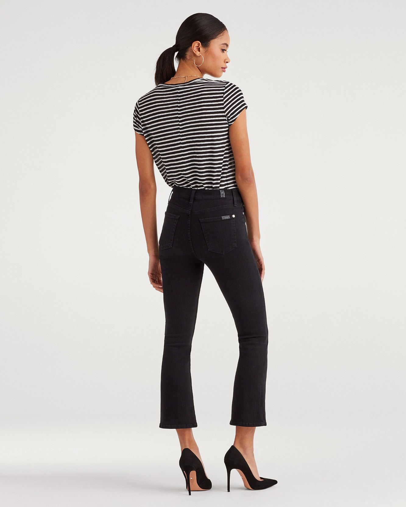 7 For All Mankind High Waist Slim Kick PIBK