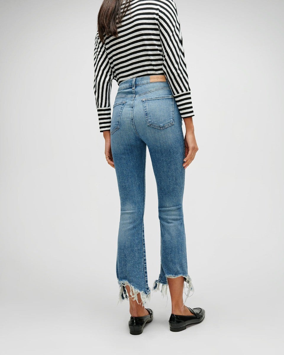 7 For All Mankind High Waist Slim Kick in Sunflower factory 27