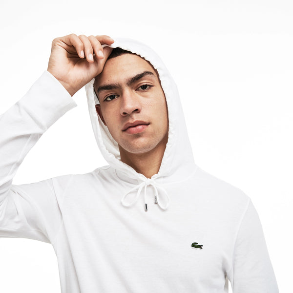 Lacoste Men’s Regular Fit Hooded Jersey T-shirt - White