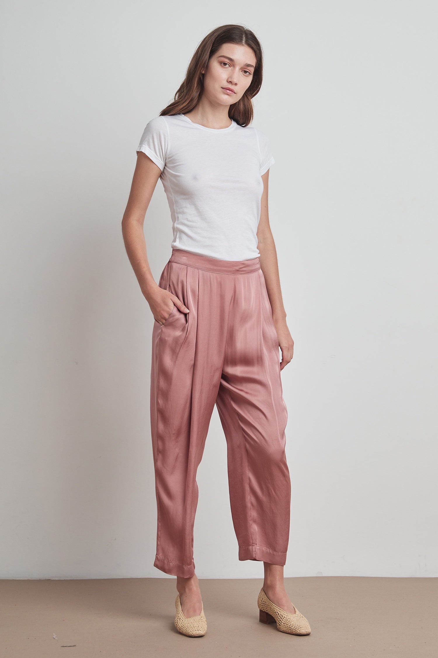 Velvet Hillary Satin Viscose Pant